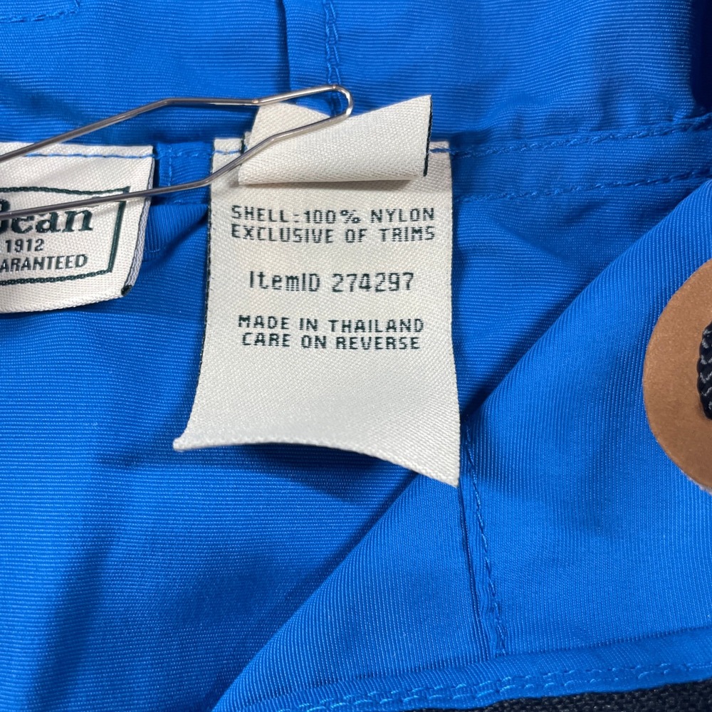 LL Bean Mens Jacket L Blue Long Sleeve - Picture 4 of 15